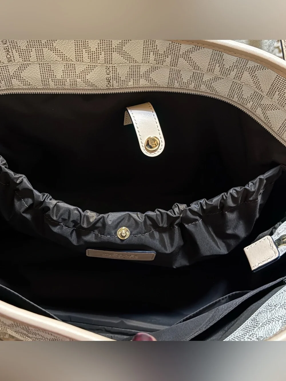 Michael Kors Jet Set monogram large baby diaper bag
